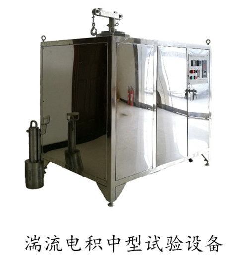Turbulent electrowinning medium-sized experimental equipment